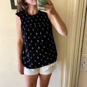 Floral Sleeveless Blouse